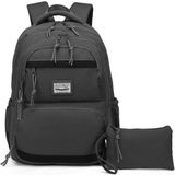 Smart Bags Sırt Çantası Okul Boyu Kalem Kutusu Hediyeli 3234 - Koyu Gri Siyah - Renk - Koyu Gri - Siyah