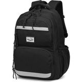 Smart Bags Sırt Çantası Okul Boyu Kalem Kutusu Hediyeli 3234 - Siyah Vizon - Renk - Siyah - Vizon