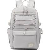 Smart Bags Sırt Çantası Okul Boyu Laptop Gözlü 3156 - Gri