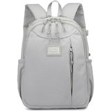 Smart Bags Sırt Çantası Okul Boyu Laptop Gözlü 3200 - Gri