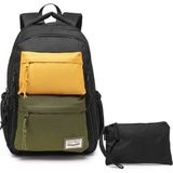 Smart Bags Sırt Çantası Okul Boyu Laptop Gözlü Okul Çantası - Siyah - Sarı