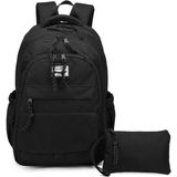 Smart Bags Siyah Sırt Çantası 3235 Tekli Kalem Kutusu ile 6 Bölmeli Büyük Boy Okul Çantası