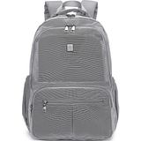 Smart Bags Smart Su Geçirmez Çift Gözlü Büyük Boy Ortaokul ve Lise Sırt Okul Çantası Gri