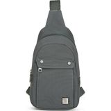 Smart Bags Smart Unisex Body Bag Tasarım Vücut Sırt ve Göğüs Çantası Ayarlanabilir Askılı Gri - Standart