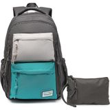 Smart Bags Su Geçirmez Laptop Bölmeli Çok Gözlü Büyük Boy Orta Okul ve Lise Sırt Çantası Koyu Gri - Standart
