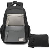 Smart Bags Su Geçirmez Laptop Bölmeli Çok Gözlü Büyük Boy Orta Okul ve Lise Sırt Çantası Siyah - Standart
