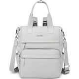 Smart Bags Twill Dimi Kumaş Anne Bebe Kadın Sırt Çantası 3328 - Gri