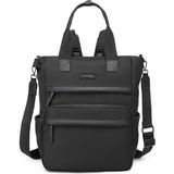 Smart Bags Twill Dimi Kumaş Anne Bebe Kadın Sırt Çantası 3328 - Siyah
