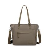 Smart Bags Twill Dimi Kumaş Kadın Omuz Çantası 3323 A.Kahve
