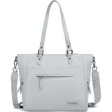 Smart Bags Twill Dimi Kumaş Kadın Omuz Çantası 3323 - Açık Gri