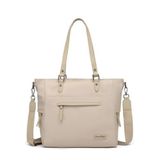 Smart Bags Twill Dimi Kumaş Kadın Omuz Çantası 3323 - Bej