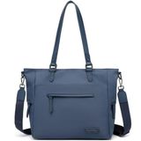 Smart Bags Twill Dimi Kumaş Kadın Omuz Çantası 3323 - Füme