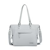 Smart Bags Twill Dimi Kumaş Kadın Omuz Çantası 3323 - Gri