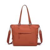 Smart Bags Twill Dimi Kumaş Kadın Omuz Çantası 3323 - Kiremit