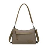 Smart Bags Twill Dimi Kumaş Kadın Omuz Çantası 3325 A.Kahve