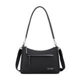 Smart Bags Twill Dimi Kumaş Kadın Omuz Çantası 3325 - Siyah