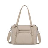 Smart Bags Twill Dimi Kumaş Kadın Omuz Çantası 3329 - Bej