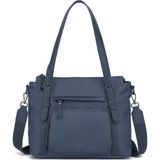Smart Bags Twill Dimi Kumaş Kadın Omuz Çantası 3329 - Füme