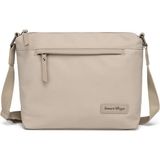 Smart Bags Twill Dimi Kumaş Postacı Kadın Çantası 3330 - Bej
