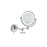 Smart Banyo 5X LED'li Elektirkli Makyaj Aynesi 5X Büyüteçli Duvara Monte - Saten