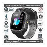 Smart Best Çocuk Takip Akıllı Saat Sim Kartlı ve Btk Kayıtlı Takip Özelliği Kamera Uzakta Fotoğraf Çekme - Siyah