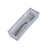 Smart Design Çekmece Düzenleyici - (9 x 7 cm) - Çelik Metal Örgü Tepsi - Birbirine Geçen Kol Bağlantısı - Gereçler, Gümüş Eşyalar, Organizasyon - Mutfak [Gümüş]