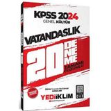 Smart English Yediiklim Yayınları 2024 KPSS Genel Kültür Vatandaşlık Tamamı Çözümlü 20 Deneme