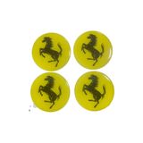 Smart Garage Ferrari Jant Kapağı Arması Çelik Jant Göbek Etiketi Damla Sticker 55 mm