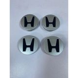 Smart Garage Honda Vtec Uyumlu Çelik Jant Göbeği Dış Çap 58MM - Iç Çap 55MM 4 Adet (Siyah )