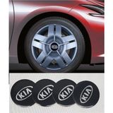 Smart Garage Jant Göbeği Arma Kia 60MM. 4'lü Set Siyah