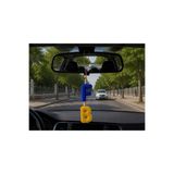 Smart Garage Kişiye Özel Araba Süsü, Punch Dikiz Aynası Süsü, Hediyelik Punch Araba Süsü, Çift Taraflı Punch Süsü F mavi B Sarı