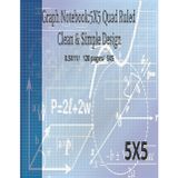 Smart Graph Notebook: 5X5 Quad Ruled for Study and Design