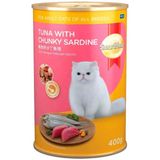 Smart Heart Kedi Konservesi Sardalya Ve Ton Balıklı 400 Gr