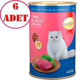 Smart Heart Kedi Maması Jöle İçinde Ton Balıklı 400 Gr 6 Ad