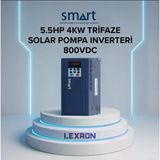 Smart - İnges 5.5 Hp 4 Kw Trifaze Solar Pompa İnverteri - 380 Volt Güneş Enerji Sistemi Sürücüsü
