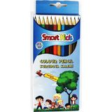 Smart Kids 12'Li Kuruboya Kalemi Çok Renkli Uzun Karton Kutuda 3 - 6 Yaş İçin Eğlenceli Boyama
