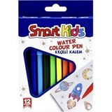 Smart Kids 3560 Kısa Keçeli Kalem 12 Renk Ergonomik Tasarımlı Çocuklar İçin Kırtasiye Ürünü