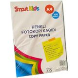 Smart Kids A4 Renkli Fotokopi Kağıdı 80 gr 100 Sayfa 5 Renk Ofis ve Ev Kullanımına Uygun