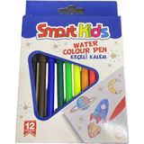 Smart Kids Keçeli Kalem Seti 12 Renk Water Colour Pen Uzay Temalı