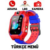 Smart Kids Watch Lbs Konumlu Akilli Cocuk Takip Saati Sim Kartli Arama, Kamerali - Kirmizi