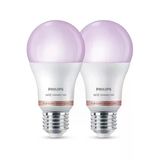 Smart Lighting Led Ampul A60 E27 100W Eşdeğer Rgb 2'Li Paket - Google Home, Alexa, Homekit Ve Matter Uyumlu