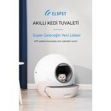 Smart Pro Akıllı Otomatik Kedi Tuvaleti , App Kontrol , Uv Temizleme SCT01 - Beyaz