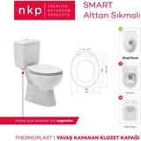 Smart slim Amartisörlü Klozet Kapağı - Beyaz