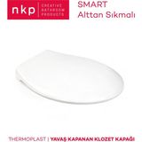 Smart slim Yavaş Kapanan Klozet Kapağı - Beyaz