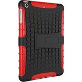 Smart Tech Apple Ipad 2 Ipad 3 Ipad 4 Standlı Tank Tablet Kılıfı Özel Zırh - Kırmızı - Siyah