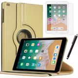 Smart Tech Apple iPad 5 Nesil / 6 Nesil Kılıf Ekran Koruyucu ve Kalem Set - Altın