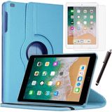 Smart Tech Apple iPad 5 Nesil / 6 Nesil Kılıf Ekran Koruyucu ve Kalem Set - Mavi