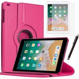 Smart Tech Apple iPad 5 Nesil / 6 Nesil Kılıf Ekran Koruyucu ve Kalem Set - Pembe