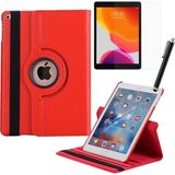 Smart Tech Apple iPad 7. Nesil / 8. Nesil / 9. Nesil 10,2 Inç Kılıf Ekran Koruyucu Kalem Set - Kırmızı