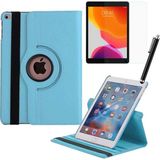 Smart Tech Apple iPad 7. Nesil / 8. Nesil / 9. Nesil 10,2 Inç Kılıf Ekran Koruyucu Kalem Set - Mavi